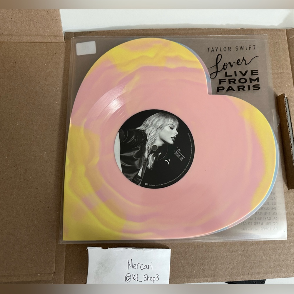 Lover Live from Paris Heart Vinyl Taylor Swift